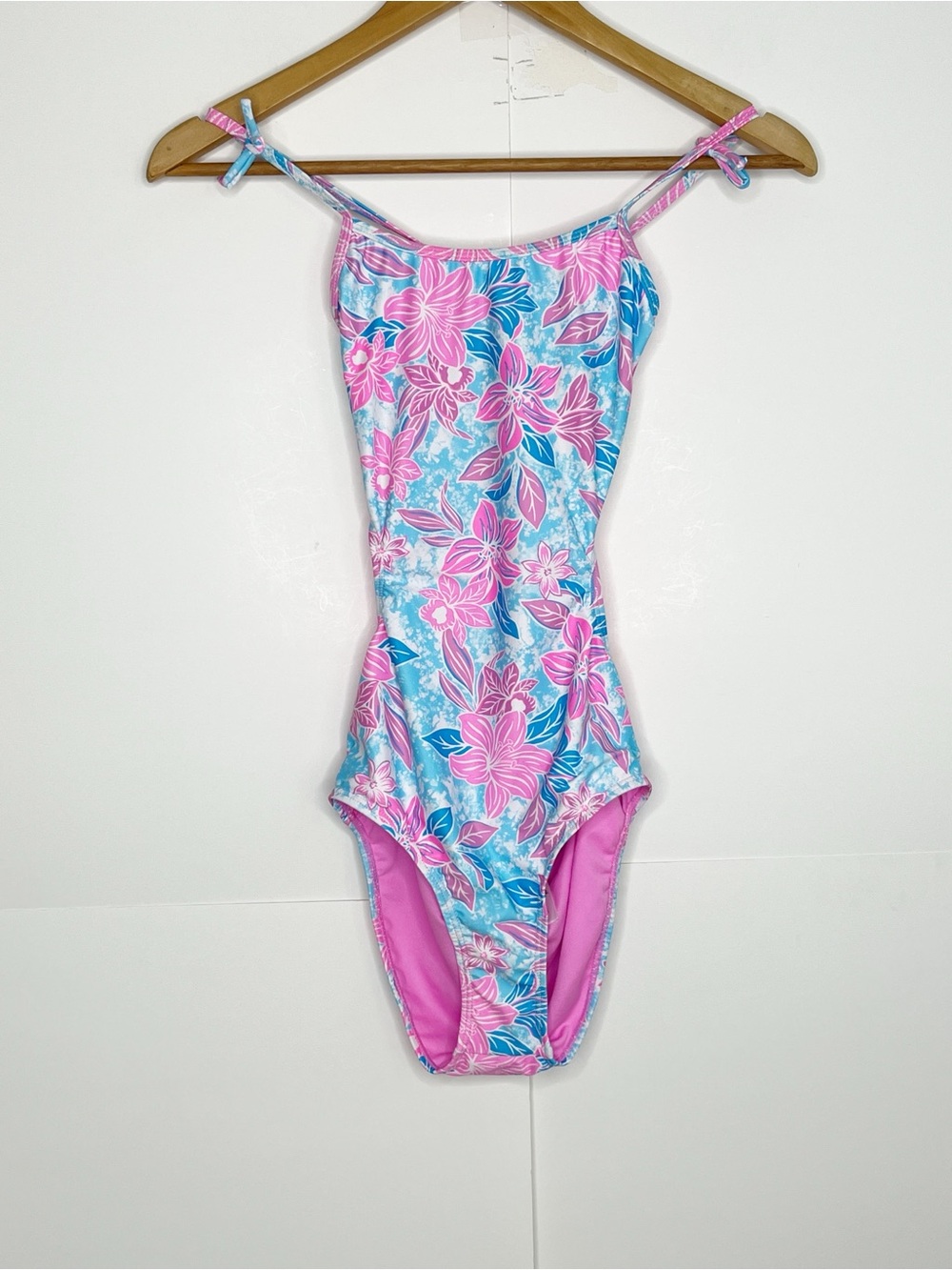 Breaking Waves Girls One Piece Swimsuit Size 14